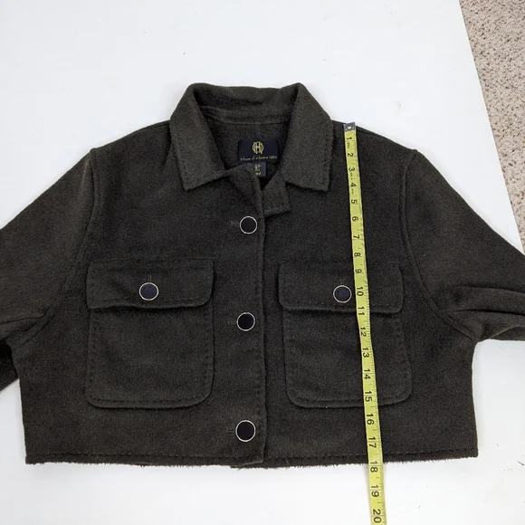 House Of Harlow Cropped Wool Blend Jacket Coat - Size Small - Picture 8 of 8